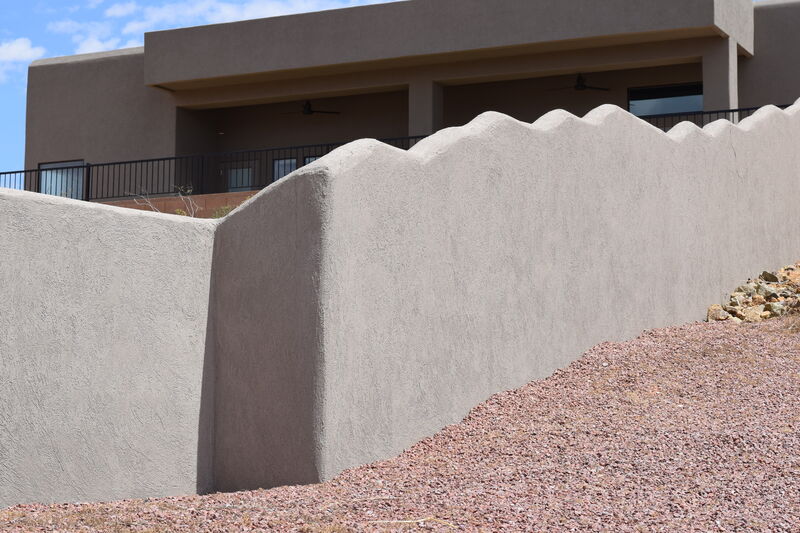 Style of block wall in St. George, Utah
